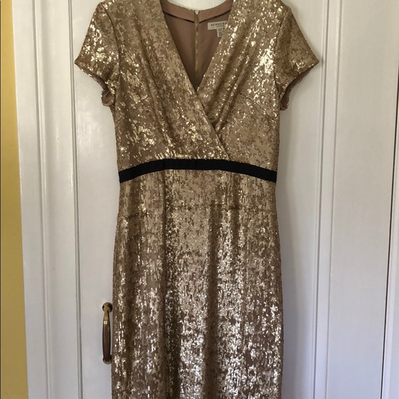 Burberry Dresses & Skirts - Gold Sequin Dress